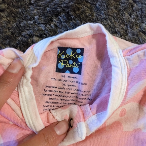 Kickee Pants Baby Girl Sleeper Bundle X 2 Size 3-6 Months - Picture 8 of 9